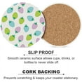 thumbnail image 5 of Round Drink Coasters, 6 Pcs Colorful Strawberries Absorbent Ceramic Coaster with Cork Base for Coffee Cups Housewarming Gift for Home Decor, 5 of 5