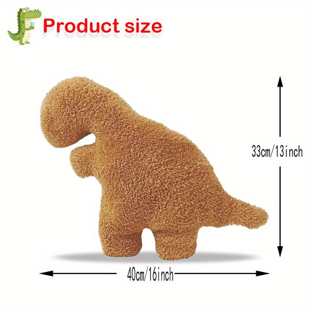 Almohada De Peluche De Dinosaurio De Peluche, Animal De Peluche De Bloque De Pollo De Dinosaurio Creativo Huggable, Decoraciones De Cumpleaños Para Niños, Adultos Y Novias, Regalos Coleccionables De 1