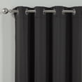 thumbnail image 3 of Quality Home Blackout Thermal Black Grommet Insulated Curtains, 52” x 63” 2 Panels, 3 of 3