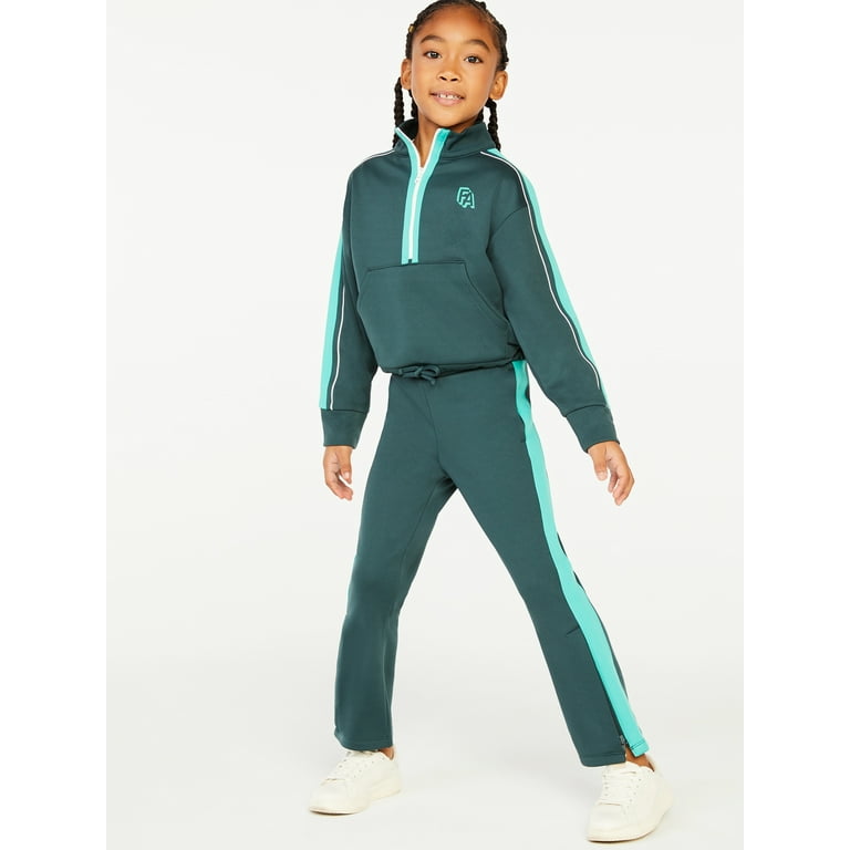 Free Assembly Girls' Half-Zip Track Jacket, Sizes 4-18 - Walmart.com