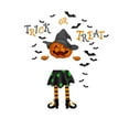 thumbnail image 2 of TIMIFIS Pumpkin Decor Halloween Decoration Wall Stickers Halloween Cushaw Bats Character Doll Stickers Bat Decor - Fall, 2 of 7