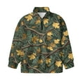 thumbnail image 4 of Uorisanigo Girls' 1/4 Zipper Sweatshirts Oversized Sweatshirts Casual Dead Branch Leaf Print Long Sleeve Workout Shirts Quarter-Zip Pullover Jacket Fall Spring Outfits Clothes, 4 of 7
