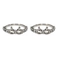 thumbnail image 2 of Jumpingount Anillo de diamantes de imitación Accesorio de moda Cuerpo Adornar Bowknot Anillos Dorado Type1 NO1, 2 of 6