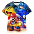 thumbnail image 1 of Garçons Filles Enfants Jeux Mario T-shirts Mode à Manches Courtes Impression 3d, 1 of 2