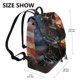 thumbnail image 2 of Disketp Cyberpunk Skull American Flag Mochila de Cuero para Mujer, Bolso de Espalda Antirrobo con Estilo para Viaje, Trabajo y Uso Diario, 2 of 4