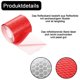 thumbnail image 4 of Cinta Reflectante Autoadhesiva, Cinta de Advertencia Reflectante, para Marcar Piso, Coches, 4 Piezas, Rojo, Blanco, 4 of 5
