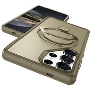 Magnetic Stand for Samsung Galaxy S26 Ultra Case, Fit for Magsafe, Military Grade Slim Protective Case with Rotatable Foldable Kickstand & Ring Holder, for Samsung Galaxy S26 Ultra - Khaki