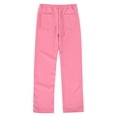 thumbnail image 5 of mihongmao Khaki Pants For Girls Chino Skinny Twill Children's Suits Elastic Waist Performance School Uniform Trousers Pink 11 Years, 5 of 7