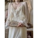 thumbnail image 2 of French Sweet Vintage Fairy Dress Women 2022 Autumn Lace Sexy Casual Korean Dress Female Court Chiffon Elegant Long Strap DressesS Gao Jinjia LED, 2 of 2