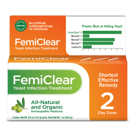 FemiClear 2-Day Natural & Organic Yeast Infection Treatment 1.0