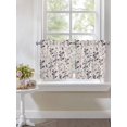 thumbnail image 4 of Purple Pink Botanical 2 Panel Kitchen Curtains for Small Windows, Rustic Country Spring Floral Summer Leaf Bathroom Tier Curtain, Short Window Treatment for Bedroom/Living Room 55"x36", 4 of 6
