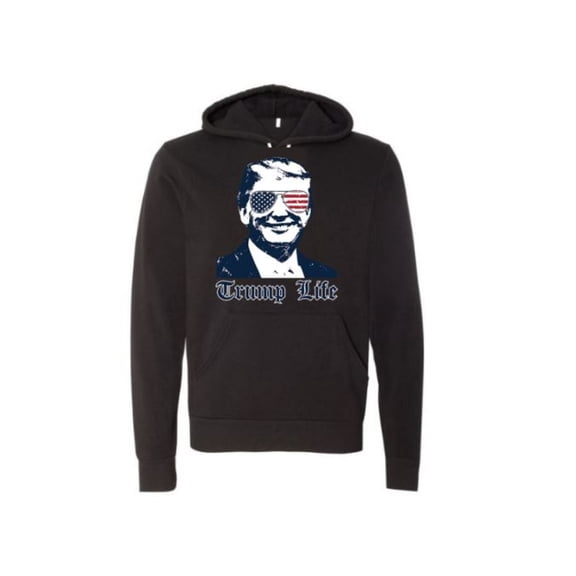 Unisex Hoodie, Trump Life, Trump 2020, Republican Apparel, Funny Hoodies, Republican Hoodie, Conservative Apparel, Donald Trump Apparel, Black, LARGE