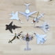 thumbnail image 3 of 8 piezas istas 4D DIY juguetes modelo de de colección decoración de escritorio bloques modelo de construcción coleccionables Hugo Avión de combate, 3 of 10