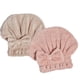 thumbnail image 1 of Paquete de 2 toallas para el cabello, toalla absorbente de microfibra con nudo de lazo para gorros de secado rápido para el cabello, 1 of 5