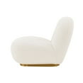 thumbnail image 5 of Modern Edina Boucle Accent Chair in White, 5 of 7