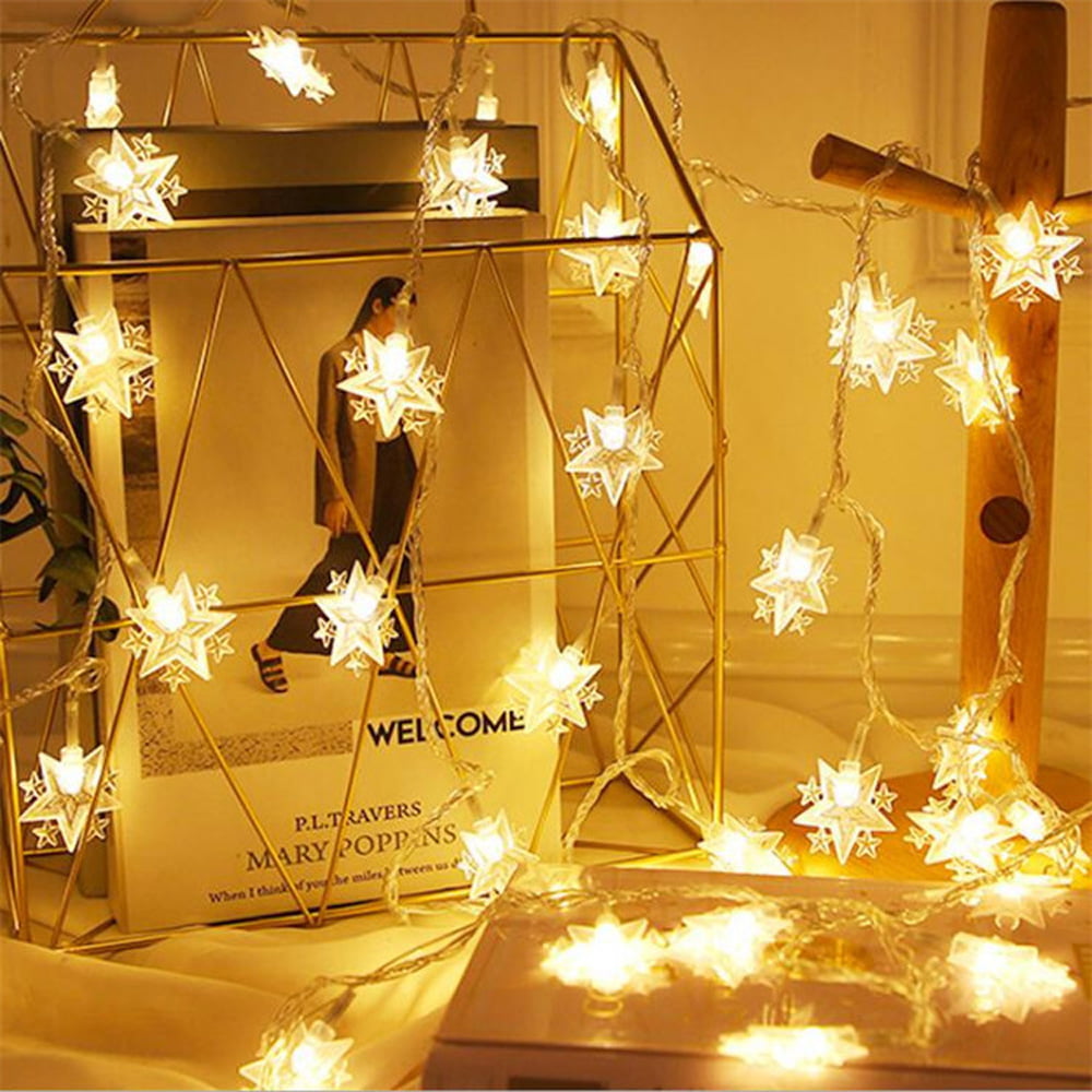 20 40 LED String Lights Star Fairy Lighting Battery Powered Bedroom Xmas Party 