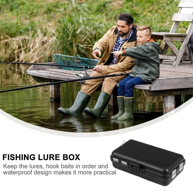 3pcs Tackle Box Organizer Fishing Lures Storage Box with Rope Fishing Accessory Box, Size: 12x10x3.5CM