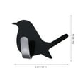 thumbnail image 5 of MLINS Adhesive Wall Hooks for Home Use Reusable Stainless Steel Birds Hangers 4 Pieces Dark Grey, 5 of 8