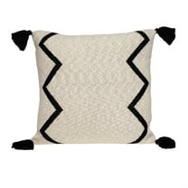 Parkland Collection Zinga Transitional Beige/Cream Throw Pillow