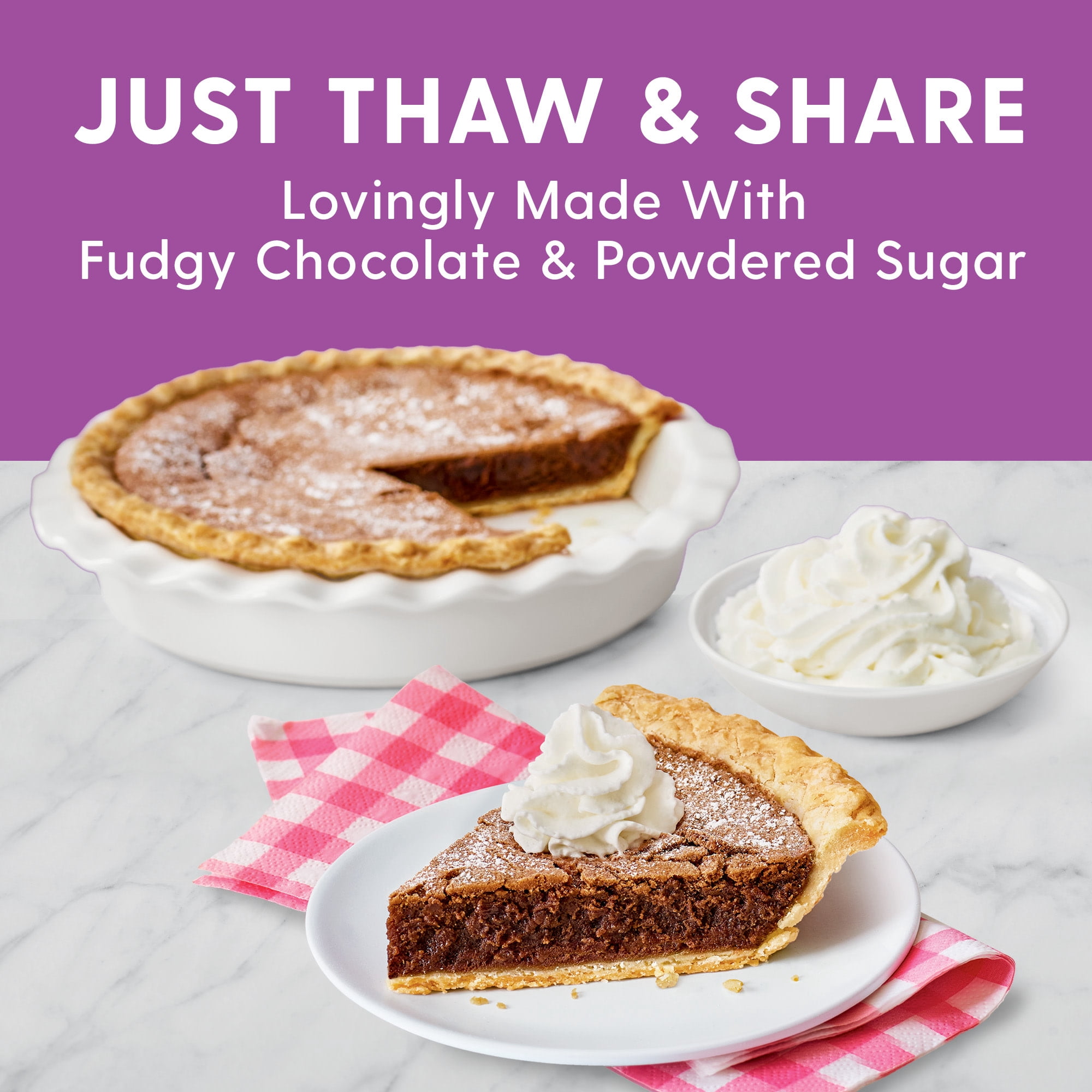 Dolly Parton's Decadent Chocolate Pie, Whipped, Thaw-and-Serve (Frozen) 21.6 oz.