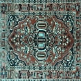 thumbnail image 1 of Ahgly Company Indoor Square Persian Light Blue Traditional Area Rugs, 6' Square, 1 of 4