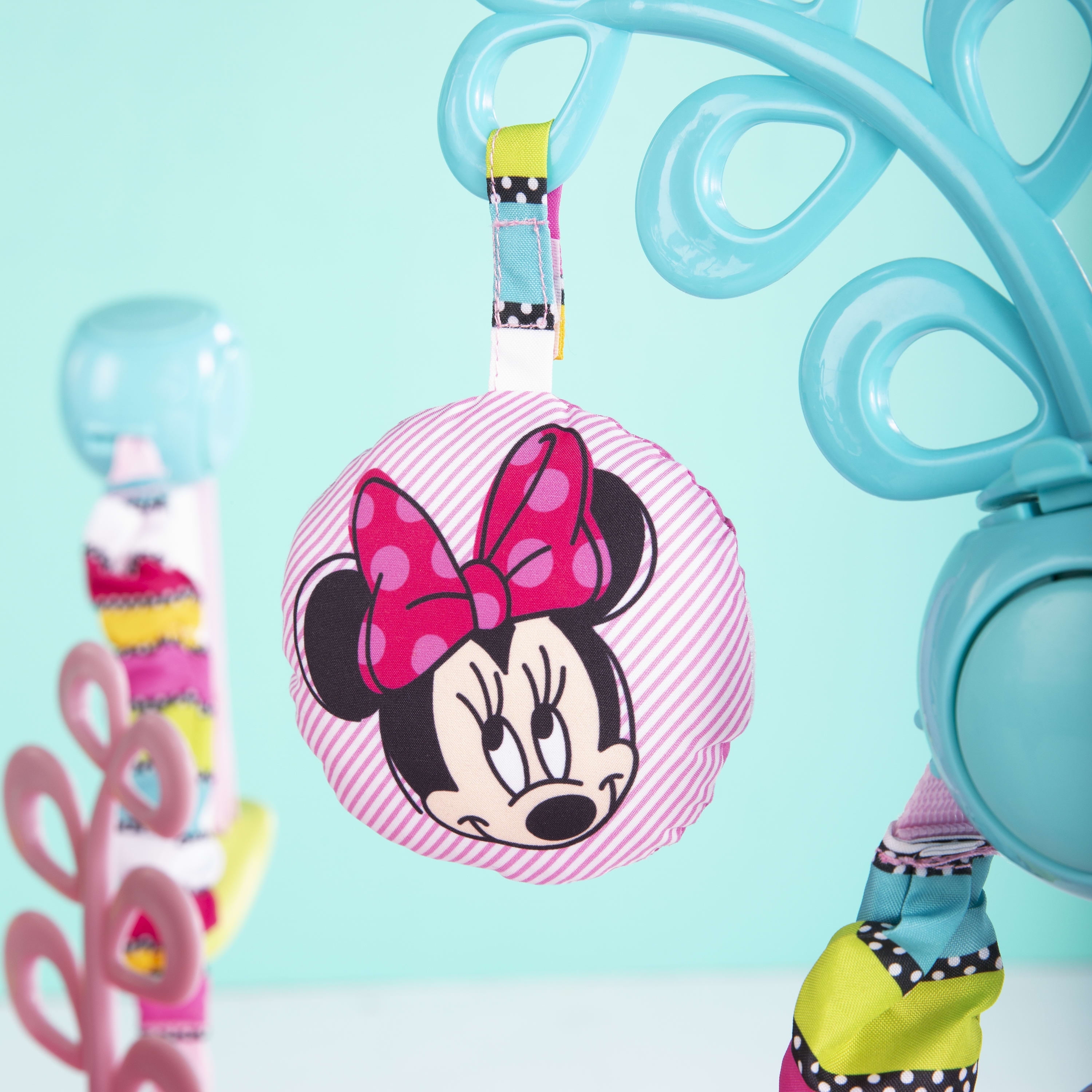 Bright Starts Disney Baby Minnie Mouse PeekABoo Jumper Bouncer Comfy with Lights Music Age 6 months Walmart