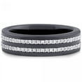 thumbnail image 2 of Silver & Ceramic With Micro Set Cubic Zirconia Ring, 2 of 2
