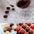 thumbnail image 2 of KDJ Hard Transparent Plastic Chocolate Mold for Candy Making - Food Grade Polycarbonate, Non-Stick, Precision Crafted,Easy Release,Versatile for Desserts,Dishwasher Safe,27.3x13.4x2.4cm, 2 of 10