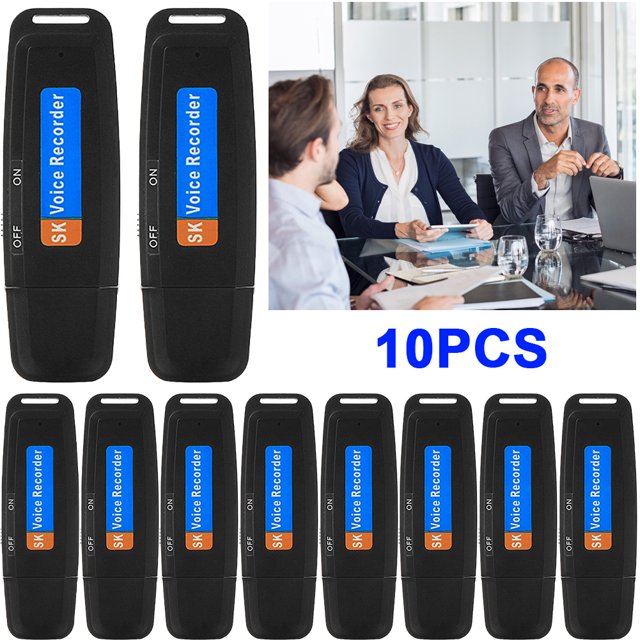(Video Incluido) Unidad Flash USB Grabación SK001 Lápiz Grabación USB Unidad Flash USB Grabación Tarjeta Externa (Negro)