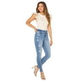 thumbnail image 2 of Celebrity Pink Women's Juniors High Rise Skinny, 28" Inseam, Sizes 1-21, 2 of 5