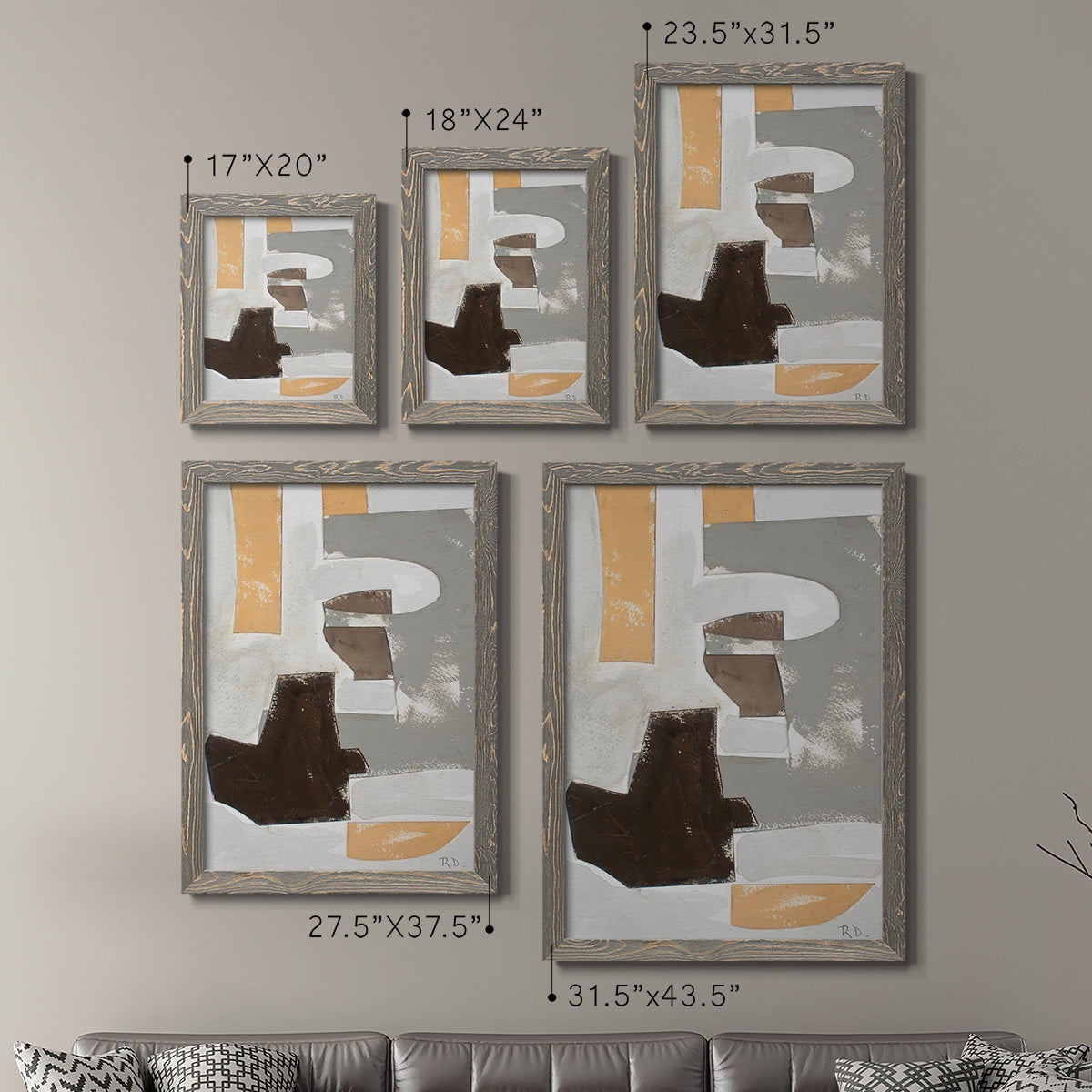 Andalusian Forms III - Premium Framed Canvas 2 Piece Set - Ready to Hang