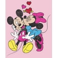 thumbnail image 2 of Girl's Mickey & Friends Valentine's Day Minnie Mouse Smooch  Graphic Tee Light Pink Large, 2 of 4