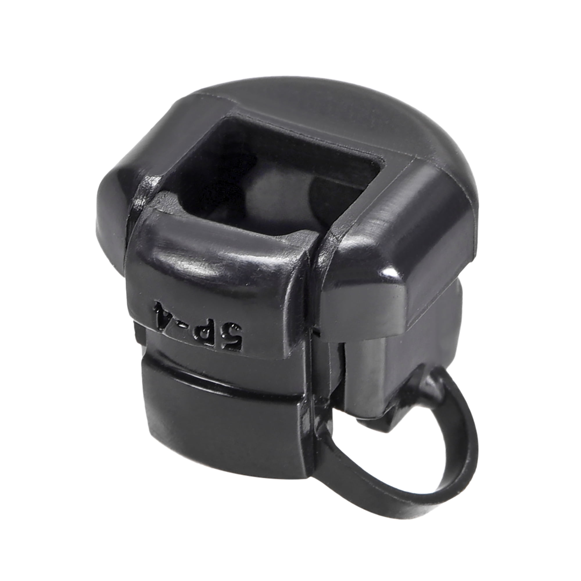 Round Cable Wire Strain Relief Bush Grommet Black for 4mm/0.16" Dia