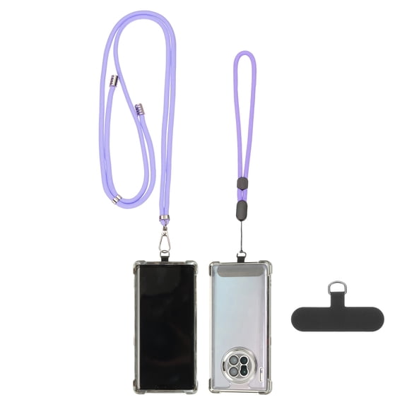 Uxcell Universal Cell Phone Lanyard, 1Set Adjustable Crossbody Phone Strap Anti-Theft Wrist Strap, Purple
