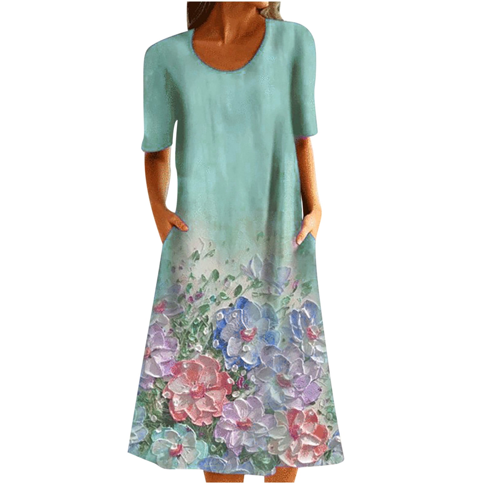 Floryday top blue dresses