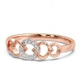 thumbnail image 2 of 0.05 Ct Round Cut Lab-Created Moissanite Wedding Anniversary Ring 14K Rose Gold Plated, 2 of 2
