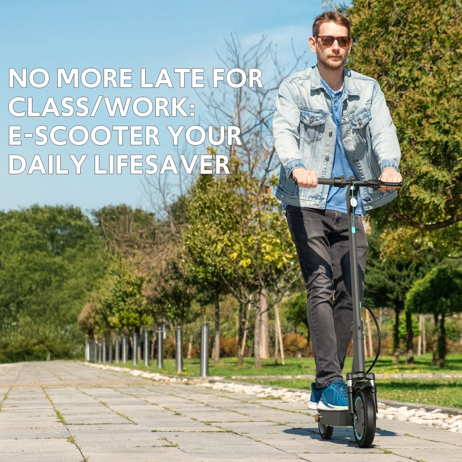 Electric Scooters for Adults with Smart App Control, 10" Tires & Dual Suspension, 650W Motor for 22 MPH, 25-Mile Range Foldable E-Scooter