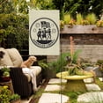 thumbnail image 3 of American Liberty 4th of July Garden Flag, Vintage Patriotic Drummer Burlap Yard Flag for Outdoor Decor, 3 of 6