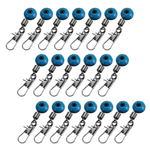 wolftale 10 Pcs Fishing Line Hook Swivels Shank Clip Connector Snap Clip  Sea Beans Lure Fishing Tackles Accessory 