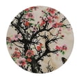 thumbnail image 4 of Orinice Butterfly Chinese Writing Round Table Cover Stain Resistant Washable Indoor Outdoor Tablecloth Kitchen Dining Wedding Parties Waterproof 100% Polyester Fiber 42-46, 4 of 8