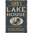 thumbnail image 1 of CHEN'S Lake House Blue Cabin Home Decor 16 x 24 Matte Finish Metal 116240038260, 1 of 1