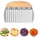 thumbnail image 1 of Stainless Steel Wave Cutter Potato Cutter for Potatoes,Crinkles,Chips and Fruits,Vegetable Blade with Wavy Edge, 1 of 3