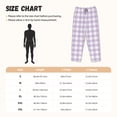 thumbnail image 6 of Haiem Purple Checkboard Women's Pajama Pants Ultra Lightweight Pjs Bottoms Sleepwear Bottom Pants With Pocket Drawstring-Medium, 6 of 7
