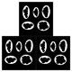 thumbnail image 3 of sweethay 5 uds molde de fundición hecho a mano galleta forma Irregular galleta pastel de jengibre Chocolate artesanía jalea sello moldes para hornear Type1 sweethay CBP065467, 3 of 6