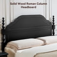 thumbnail image 3 of Sailvan Solid Bed Frame, Queen Bed Frame, Wooden Platform Bed Frame with Headboard & 12" Under Storage, Queen Bed with Wood Slats/No Box Spring Needed/Noise Free/1200lbs Capacity, Black, 3 of 9