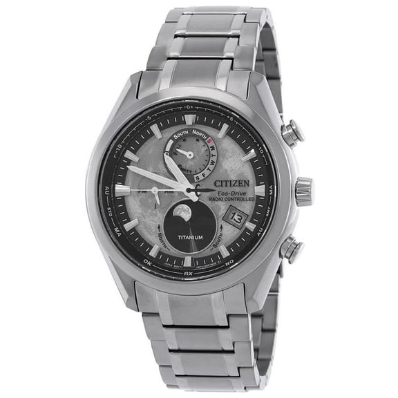 Citizen Tsuki-yomi A-T Perpetual World Time Grey Dial Men's Watch BY1010-57H