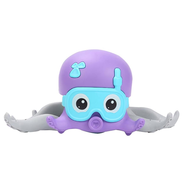 Juguete De Baño De Pulpo, Pulpo De Baño Anfibio Educativo, Juguete De Pulpo Flotante De Dibujos Animados Con Una Cuerda Para 3 Años + Bebé Serendint FN003366-01