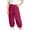 Hot Pink, variant on FRSASU Kids Quick Dry Parachute Pants Full Length Elastic Waist Strip Baggy Sports Hiking Trousers with Pockets Pink