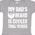 thumbnail image 4 of Inktastic My Dad's Beard is Cooler Than Yours in White Boys Baby Bodysuit, 4 of 5
