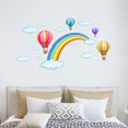 thumbnail image 3 of Pegatinas de pared con nube de arcoíris, creativas, extraíbles, para decoración navideña del hogar., 3 of 8